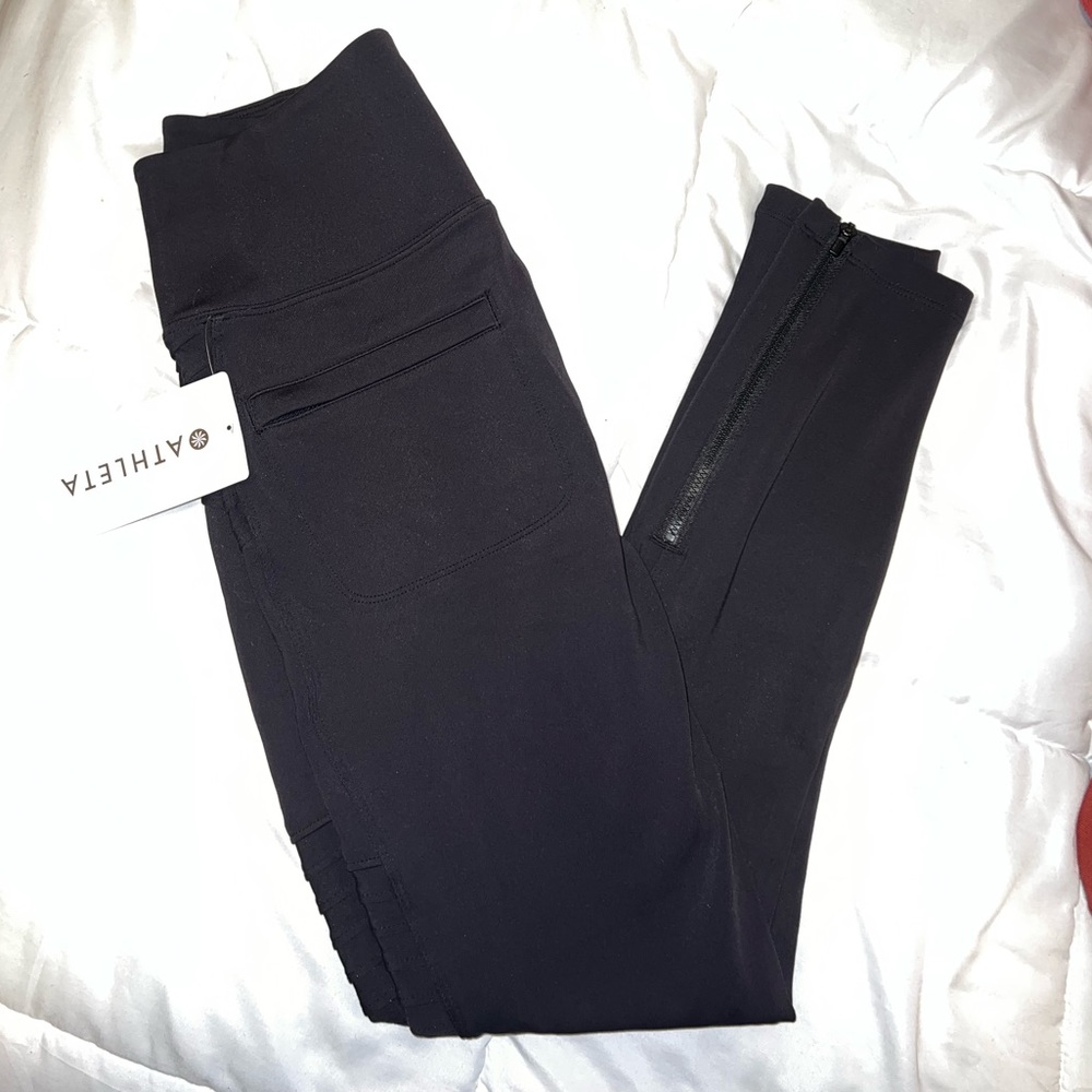 Athleta Delancey Moto Tight. Size Small.